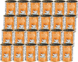 Mokra karma dla psa Natural Taste Kurka Wodna  danie z kurczaka zestaw 24 x 400 g