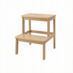 P&C Bambusowy taboret ze schodkiem KROK, wys. 46 cm