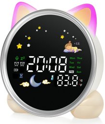 Budzik Wielofunkcyjny z uszkami          MajesticLine biały (kotek)