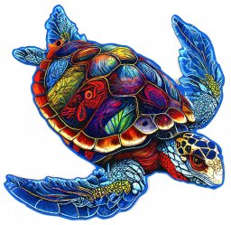 Puzzle 189 drewniane Żółw