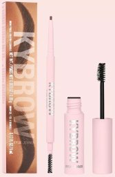 Lattafa Set Kylie Cosmetics: Kybrow, Defined, Eyebrow Cream Pencil & Brush 2-In-1, 002, Auburn, 0.09 g + By Kylie, Define, Eyebrow Gel, Translucent, 5 ml For Women