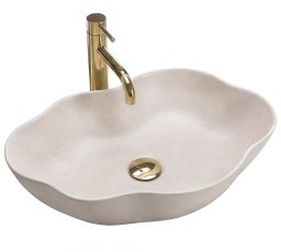 Umywalka nablatowa Rea Pearl Warm
