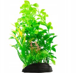 AquaNatura Aqua Natura, roślina, do dekoracji akwarium, zielona, plastikowa, 20 cm , paprotka i młode pędy