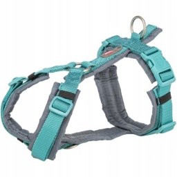 Trixie Premium trekking, szelki, dla psa, aqua/grafit, S–M: 44–53 cm/20 mm