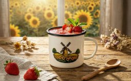 Kubek emaliowany 500 ml Młyn