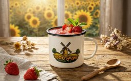 Kubek emaliowany 700 ml Młyn