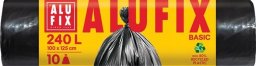 Worki na śmieci ALUFIX Economy, HDPE, 240l, 10 szt., czarna