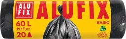 Alufix Worki na śmieci ALUFIX Economy, HDPE, 60l, 20 szt., czarna