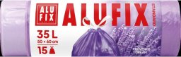 Alufix Worki na śmieci ALUFIX, lawendowe, HDPE, 35l, 15 szt., fioletowe