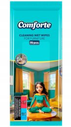 Chusteczki nawilżane COMFORTE, do mebli, 70 szt.