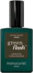 MANUCURIST_Green Flash Led Gel Nail Lacquer lakier do paznokci Khaki 15ml