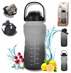 KingHoff BUTELKA BIDON ZE SŁOMKĄ NA WODĘ 2L KINGHOFF KH-2009