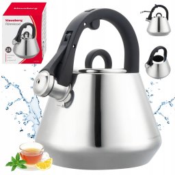 CZAJNIK STALOWY Z GWIZDKIEM 2,5L KLAUSBERG KB-7947