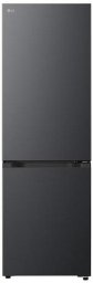 LG Refrigerator | GBBSJ1CCEP | Energy efficiency class C | Free standing | Combi | Height 186 cm | Fridge net capacity 220 L | Freezer net capacity 113 L | Display | 34 dB | Black