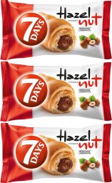 7 Days Croissant z nadzieniem z orzechów laskowych 60 g x 3 sztuki