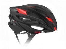 RH+ Kask rowerowy ZW Matt Black-Bridge Shiny Red r. L/XL (EHX6050)