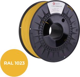 C-Tech C-TECH Filament PREMIUM LINE TPU 90A elastyczny transportowy żółty RAL1023