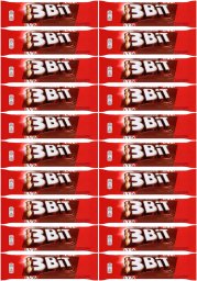Mondelez 3Bit Baton w czekoladzie mlecznej z nadzieniem mlecznym i herbatnikiem 46 g x 20 sztuk