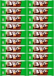 Mondelez 3Bit Baton w czekoladzie mlecznej z nadzieniem o smaku orzechowym i herbatnikiem 46 g x 20 sztuk