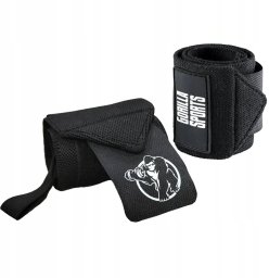 Komplet pasków do podnoszenia ciężarów 45 cm czarny Gorilla Sports