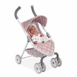 Lorelli Arias wózek sportowy dla lalek – błyszczący różowy, 62 cm, dla dzieci