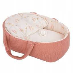 Munecas Arias Arias niemowlę w różowym nosidełku dziewczynka 33 cm