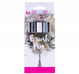 EcoLine Ecoline* Brush Pen set Shadow| 5 colours