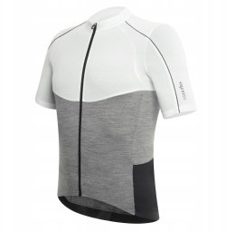 RH+ Wool AirX Jersey white-melange grey - ECU0340