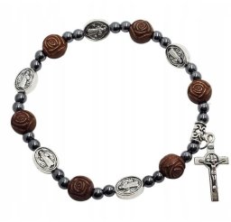 Różaniec Benedykt róża brązowa