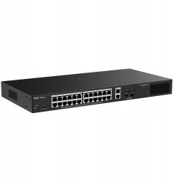 Ruijie Reyee RG-ES228GS-LP | Switch Smart, 28 portów, 26xGE, 24xPoE+, 250W, 2xSFP, Cloud