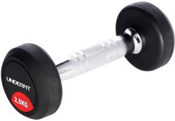 UnderFit Hantla gumowana 2,5 kg UNDERFIT do ćwiczeń siłowych fitness