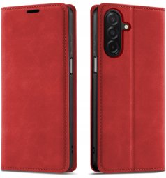 krainaGSM ETUI do Samsung A26 | A17 5G Zamykane Magnetyczne Skórzane + Szkło
