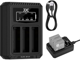 Ładowarka do aparatu JJC Potrójna Ładowarka Usb Na 3x Akumulator Bateria Db-120 Db120 Do Ricoh Gr Iv / Dch-db120tc