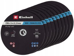 Einhell ZESTAW TARCZ DO METALU 230X2,0 MM, 10 SZT.