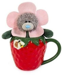 Truskawkowy kubek z misiem