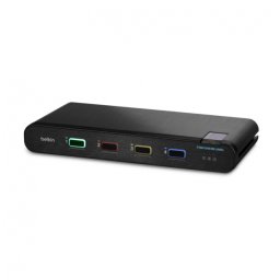 Belkin F1DN104KVM-UNN4 (4-Port Single Head DP/HDMI to DP/HDMI Video Secure Desktop KVM Switch No CAC PP40)