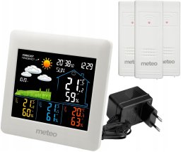 STACJA POGODOWA Z DCF METEO SP106 POGODYNKA 3 CZUJNIKI