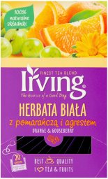 Herbata biała Irving Pomarańcza z agrestem 20x1,5g