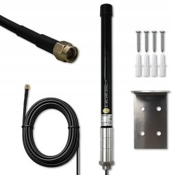 Antena 4G LTE Qoltec 15dBi | dookólna | zewnętrzna | SMA | włókno szklane