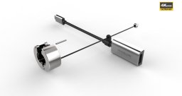 Adapter USB VivoLink USB-C - HDMI Srebrny  (8K@60Hz Pro Adapter Ring USB-C)