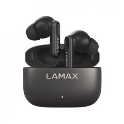 Słuchawki bezprzewodowe LAMAX SteelClips1 ANC BT 5.3 USB-C IPX5 8godz czarne