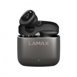Słuchawki bezprzewodowe LAMAX SteelDots3 ANC TWS BT 5.3 USB-C IPX5 8godz czarne