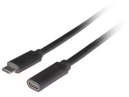 Kabel USB Lanberg USB-C - USB-C 0.5 m Czarny (CA-USBE-20CC-0005-BK)