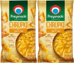 Przysnacki Przysnacki Chrupki o smaku żółty ser 130 g x 2 sztuki