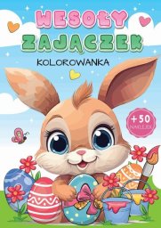 Wesoły zajączek kolorowanka