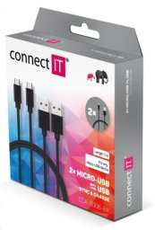 Connect IT Przewód Wirez Micro-USB czarny