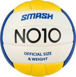 Piłka siatkowa NO10 Smash biało-niebiesko-żółta 5