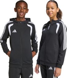 Adidas Bluza dla dzieci adidas Tiro 26 League Sweat Full Zip Hoodie czarna KF3324 128cm