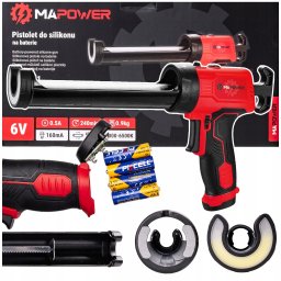PISTOLET DO SILIKONU WYCISKACZ DO KLEJU MAS AKUMULATOROWY BATERIE MAPOWER
