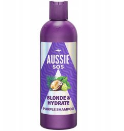 Aussie SOS Blonde Hydrate fioletowy szampon tonujący do włosów blond 300 ml